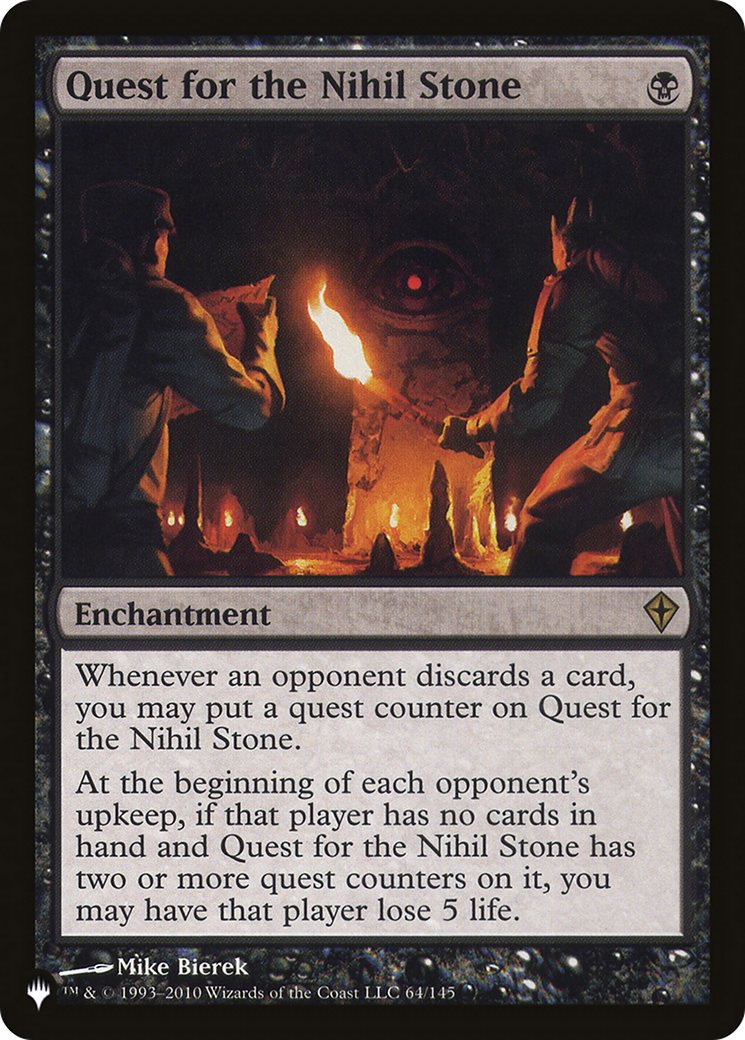 Image of Quest for the Nihil Stone (LIST-64/145) - The List
