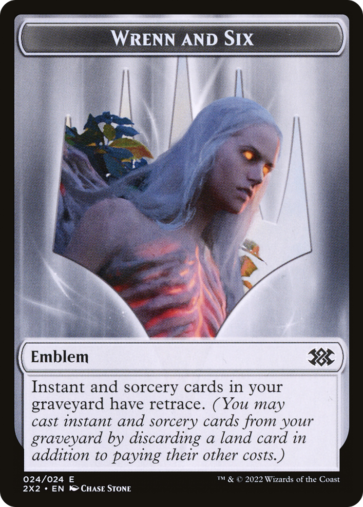 Image of Wrenn and Six Emblem (T2X2-024) - Double Masters 2022 Tokens