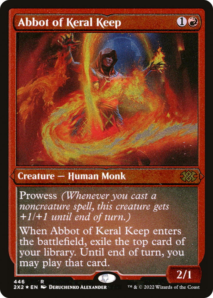 Image of Abbot of Keral Keep (2X2-446) - Double Masters 2022 Foil