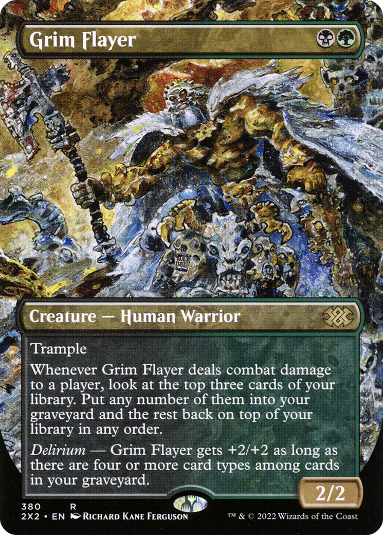 Image of Grim Flayer (Borderless) (2X2-380) - Double Masters 2022 (Borderless)