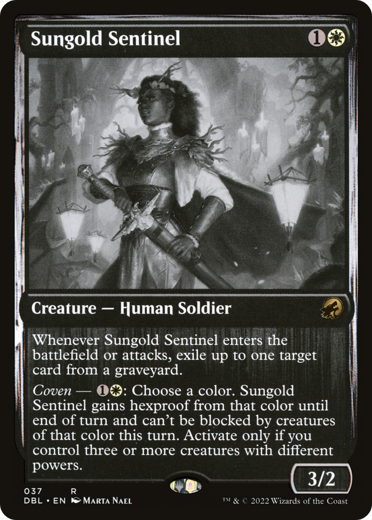 Image of Sungold Sentinel (DBL-037) - Innistrad: Double Feature Foil