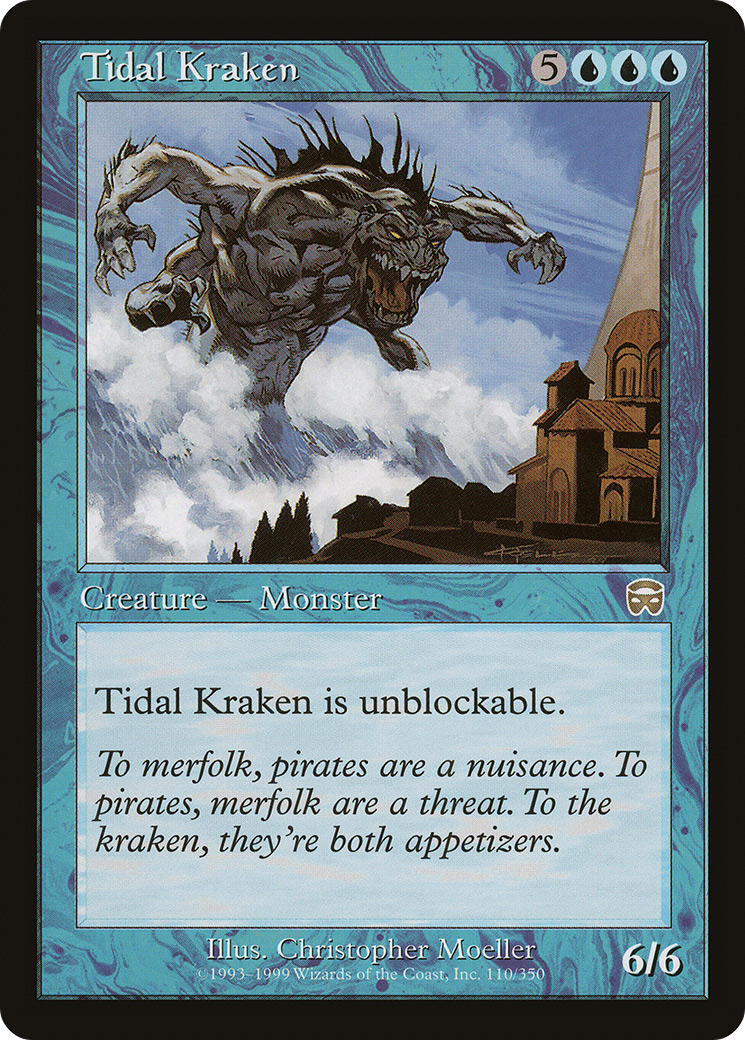 Image of Tidal Kraken (MMQ-110) - Mercadian Masques Foil