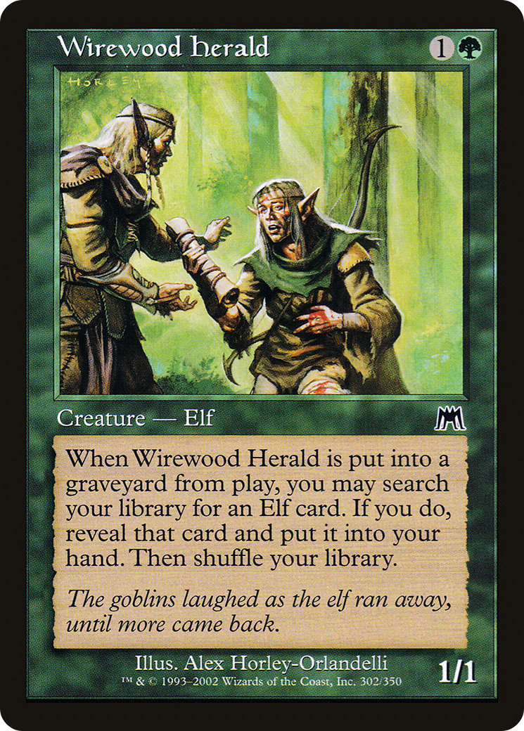 Image of Wirewood Herald (ONS-302) - Onslaught Foil