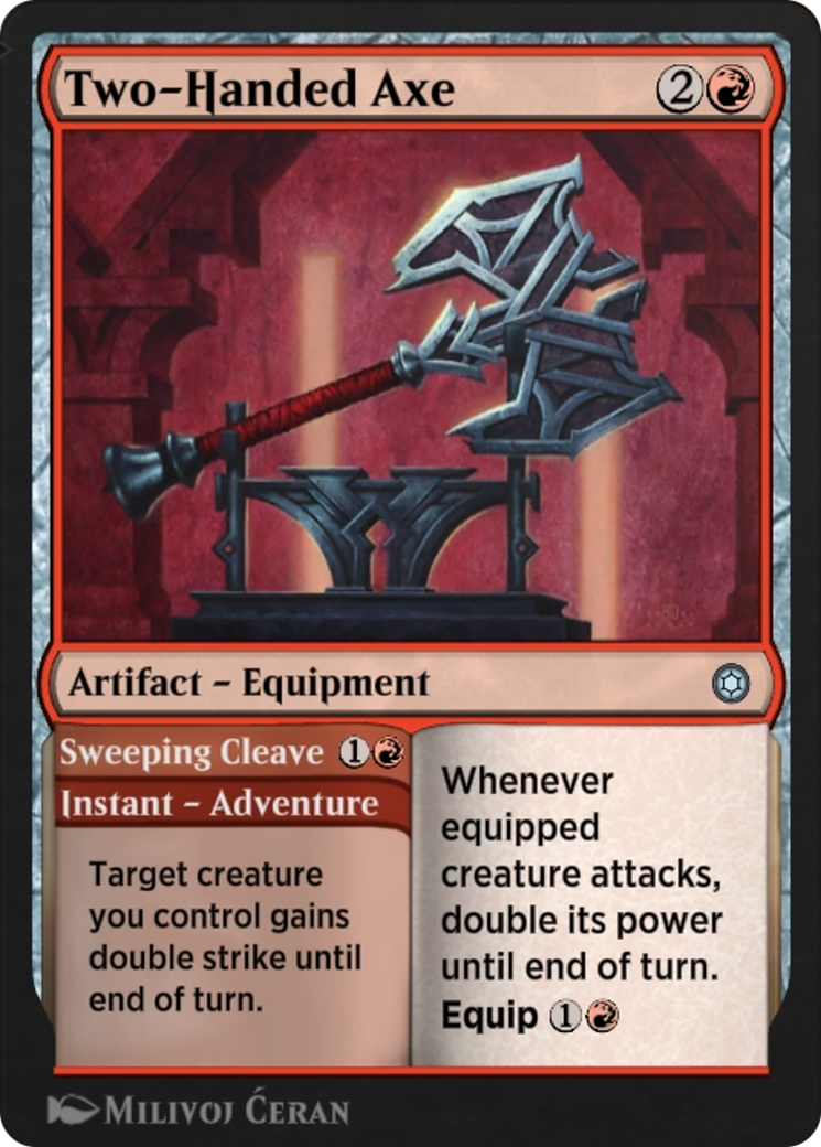 Image of Two-Handed Axe // Sweeping Cleave (HBG-191) - Alchemy Horizons: Baldur's Gate