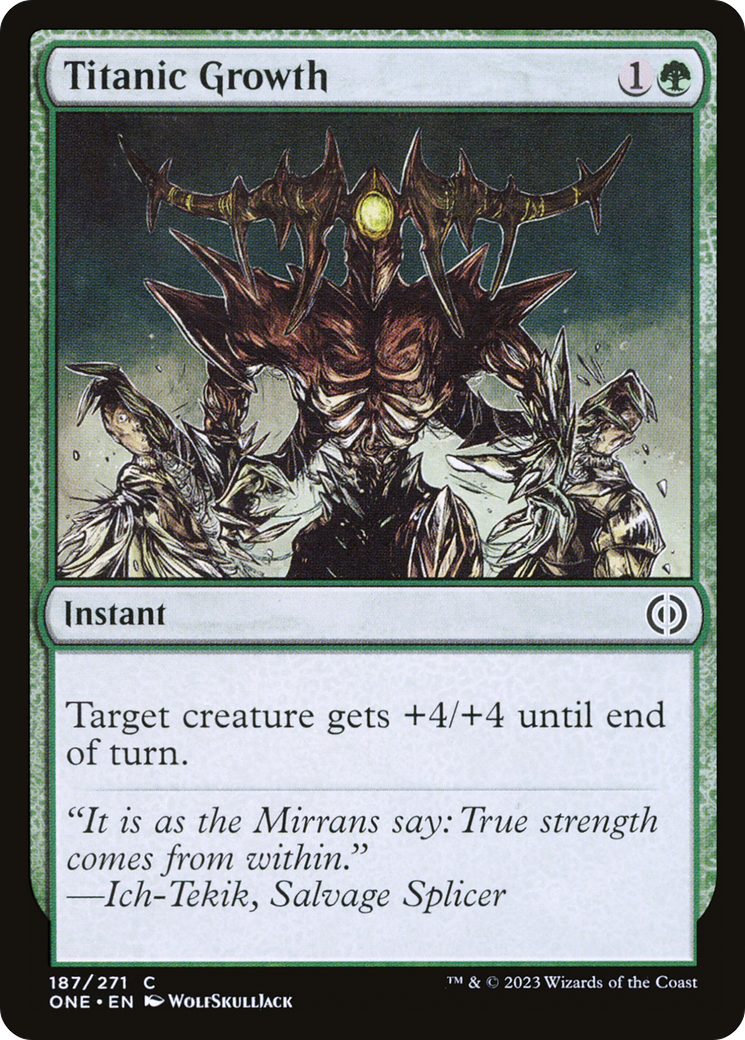 Image of Titanic Growth (ONE-187) - Phyrexia: All Will Be One