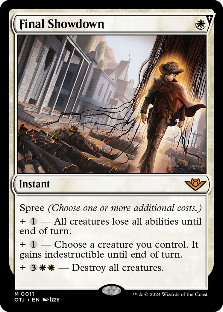 Image of Final Showdown (OTJ-011) - Outlaws of Thunder Junction: (spree) Foil