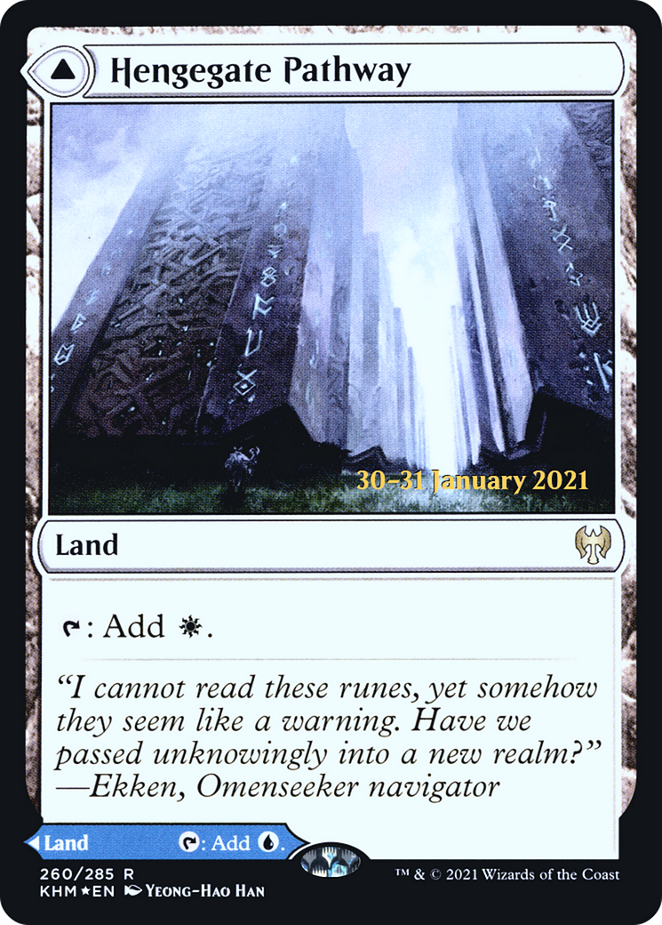 Image of Hengegate Pathway (PRE-260) - Kaldheim Promos Foil