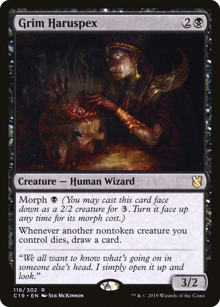 Image of Grim Haruspex (C19-118) - Commander 2019