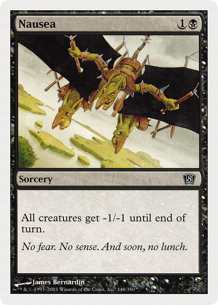 Image of Nausea (8ED-148★) - 8th Edition Foil