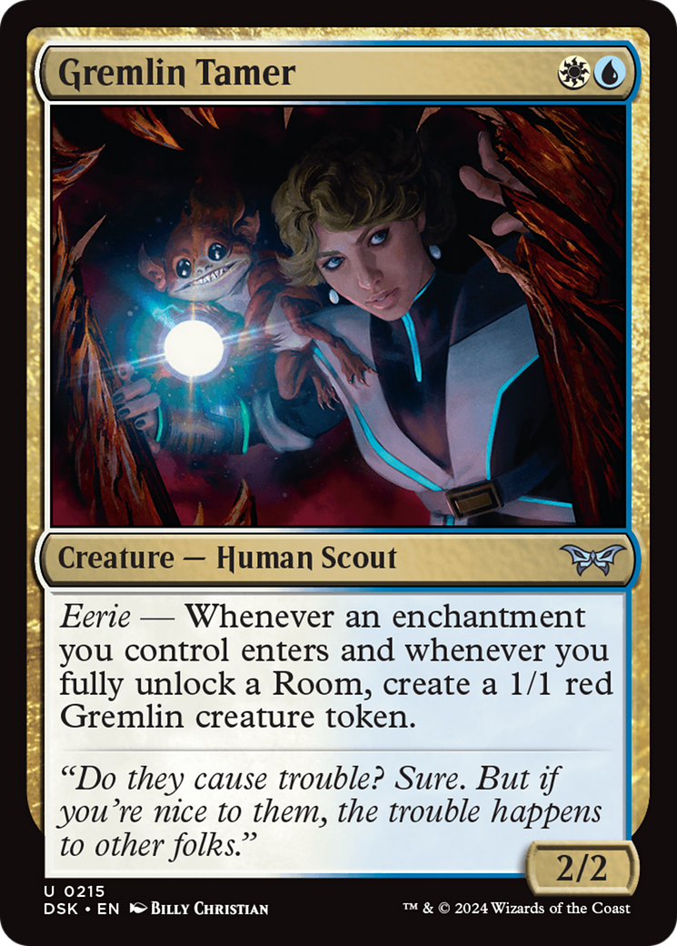 Image of Gremlin Tamer (DSK-215) - Duskmourn: House of Horror Foil