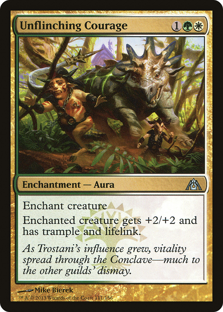 Image of Unflinching Courage (DGM-111) - Dragon's Maze Foil
