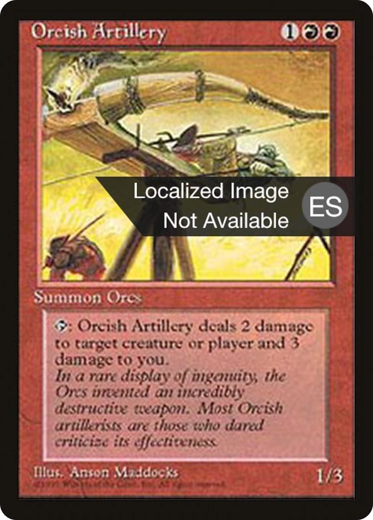 Image of Orcish Artillery (4BB-) - Fourth Edition Foreign Black Border