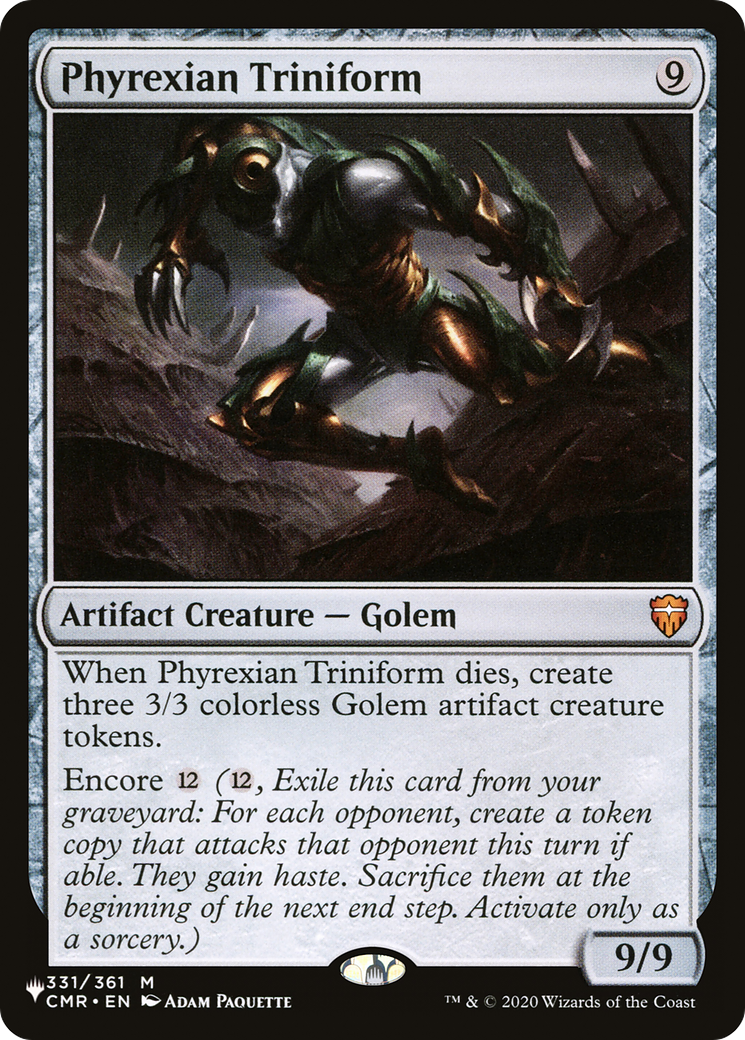 Image of Phyrexian Triniform (LIST-CMR-331) - The List