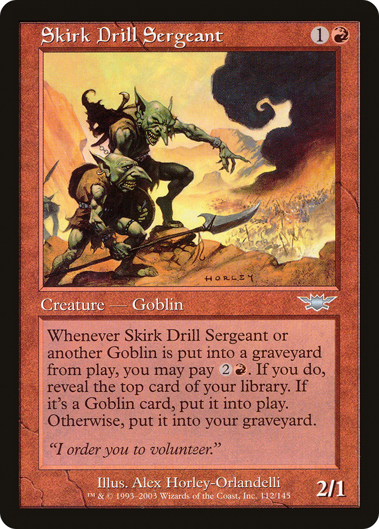 Image of Skirk Drill Sergeant (LGN-112) - Legions Foil