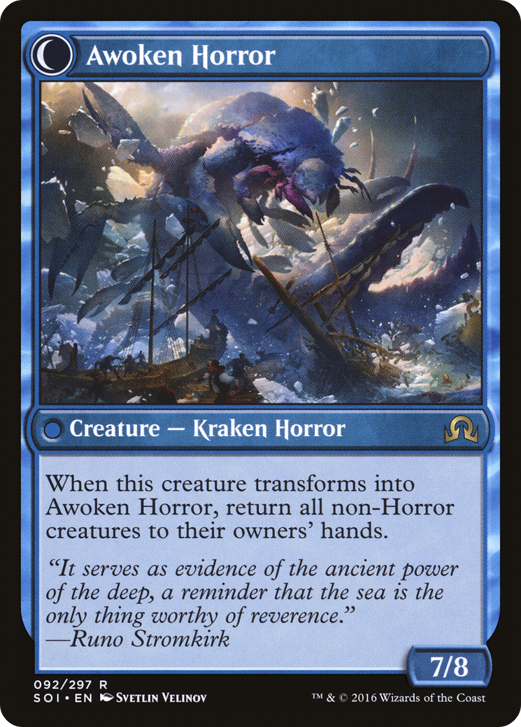 Image of Thing in the Ice (SOI-092) - Shadows over Innistrad: (Double Faced Transform) Foil