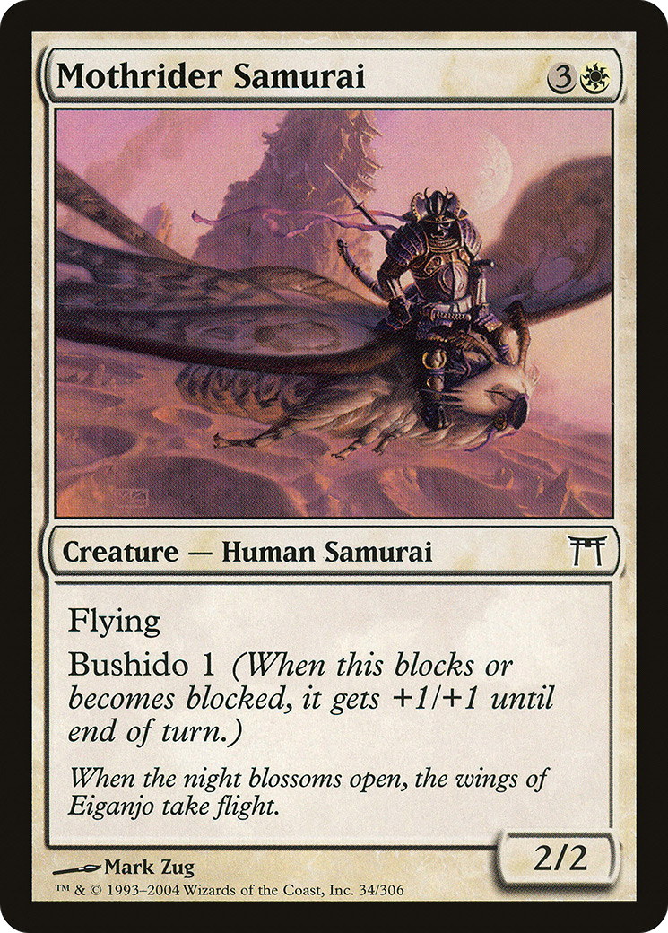 Image of Mothrider Samurai (CHK-034) - Champions of Kamigawa