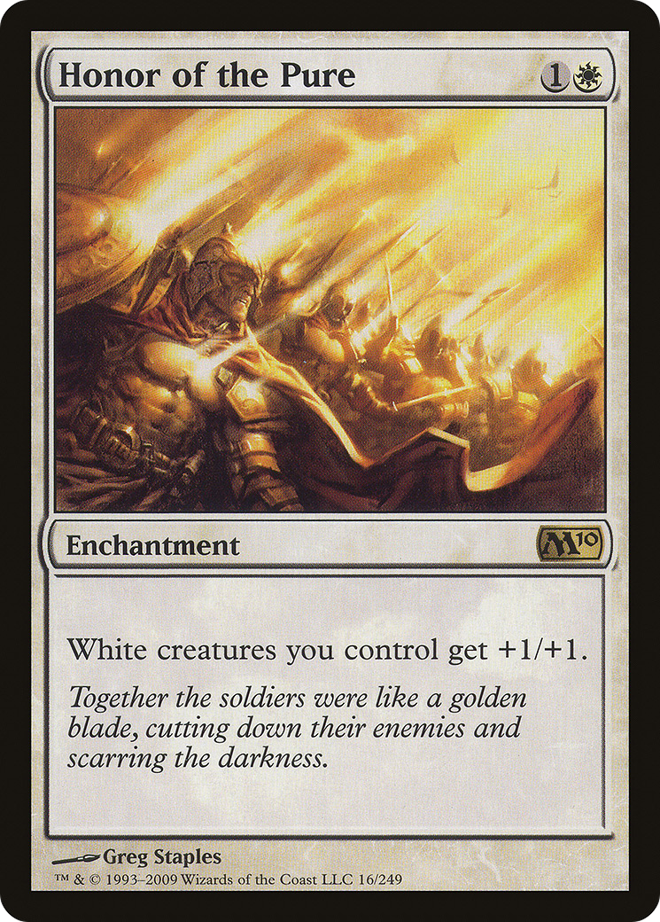 Image of Honor of the Pure (M10-016) - Magic 2010 Foil