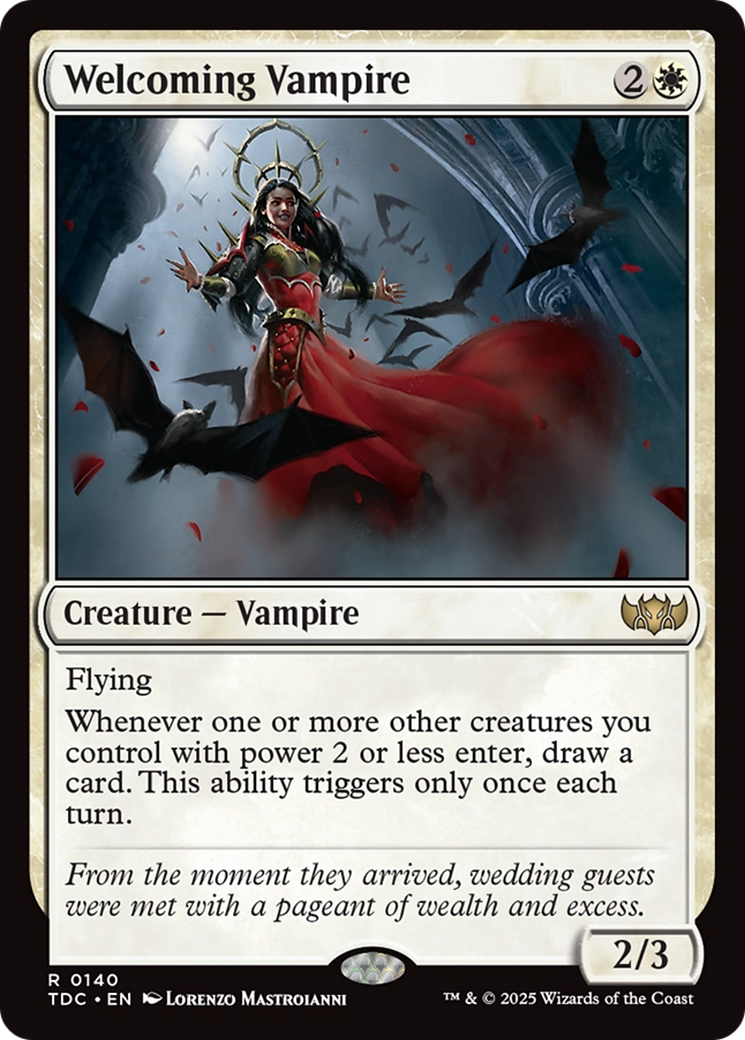 Image of Welcoming Vampire (TDC-140) - Commander: Tarkir: Dragonstorm