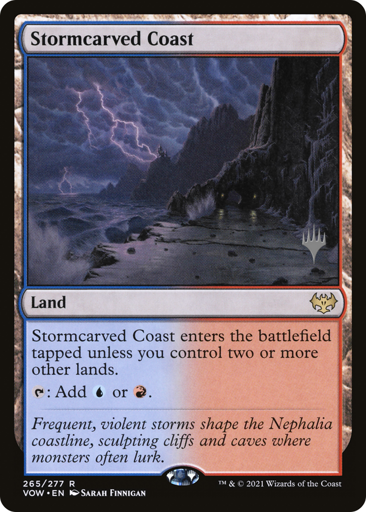Image of Stormcarved Coast (PPDMU-265) - Innistrad: Crimson Vow Promos