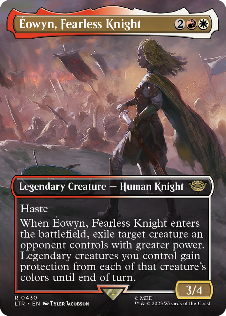 Image of Eowyn, Fearless Knight (Borderless) (LTR-430) - The Lord of the Rings: Tales of Middle-earth (Borderless)