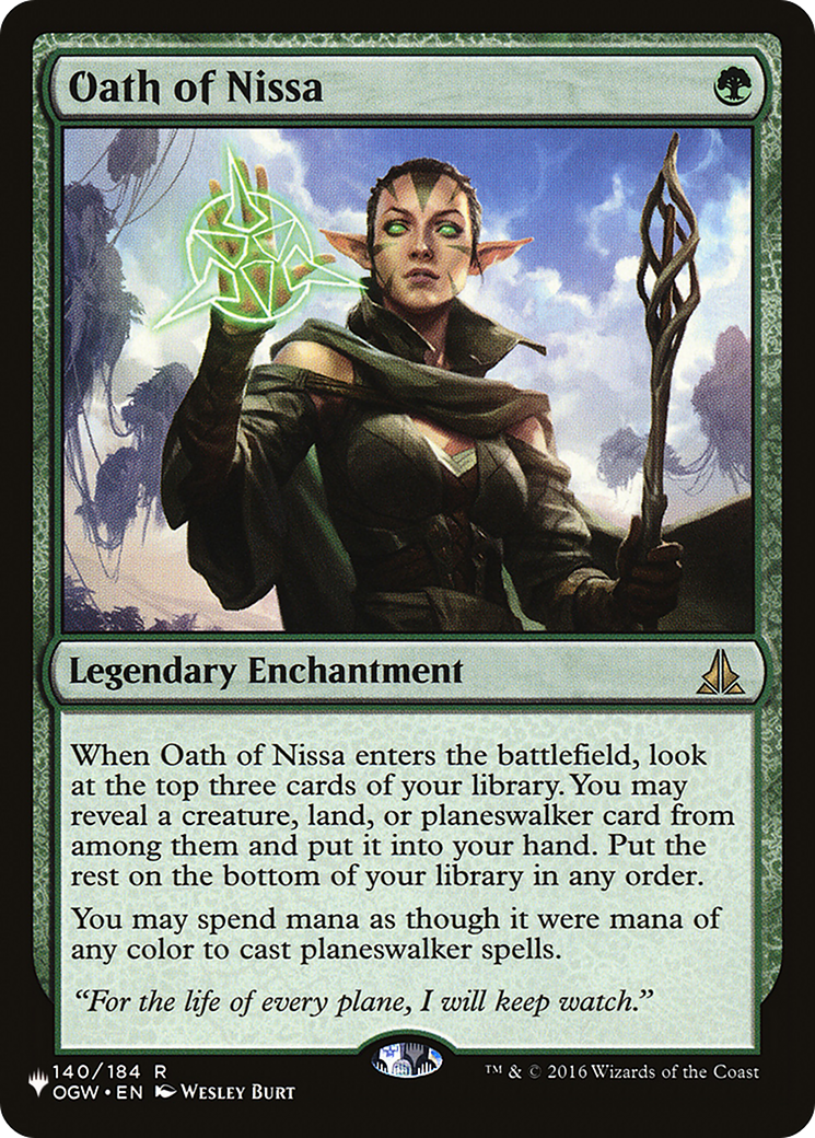 Image of Oath of Nissa (LIST-OGW-140) - The List