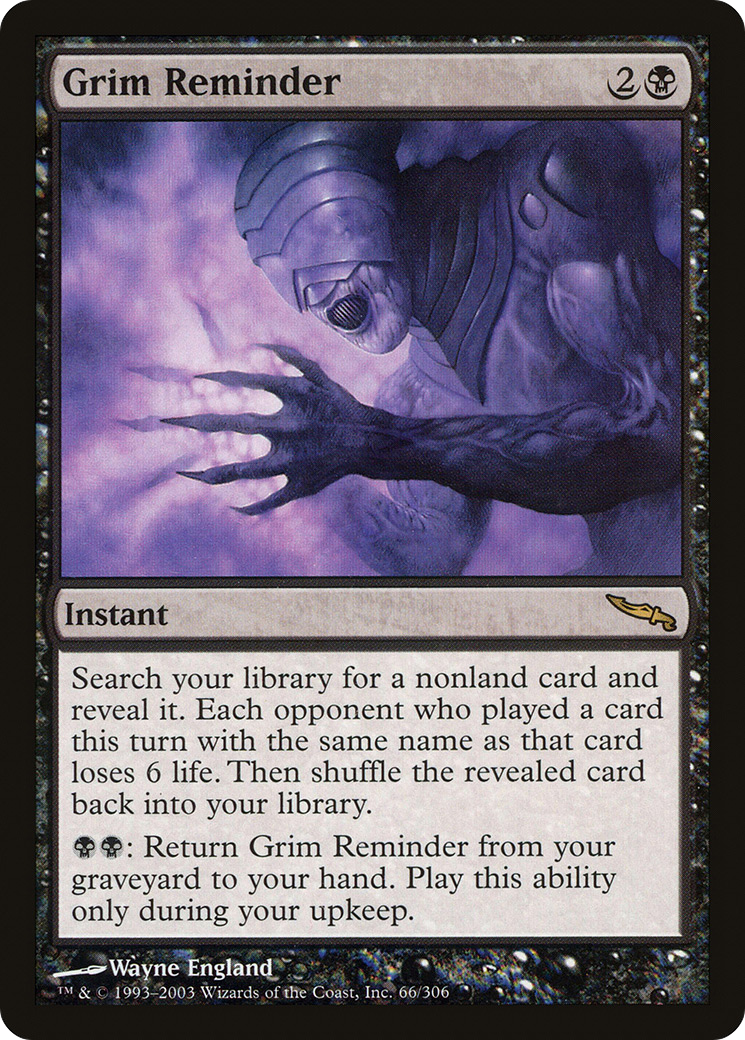 Image of Grim Reminder (MRD-066) - Mirrodin
