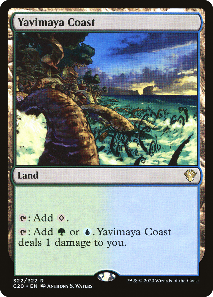 Image of Yavimaya Coast (C20-322) - Commander 2020