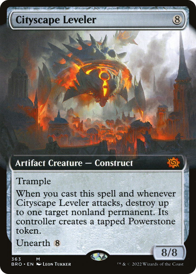 Image of Cityscape Leveler (Extended Art) (BRO-363) - The Brothers' War: (Extended Art) Foil