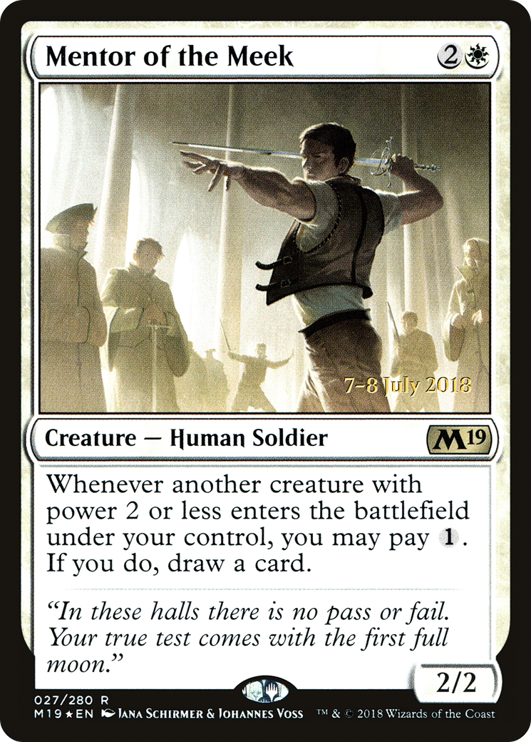 Image of Mentor of the Meek (PRE-027) - Core Set 2019 Promos Foil
