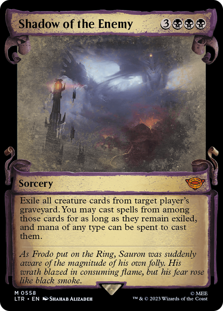 Image of Shadow of the Enemy (Showcase Scrolls) (LTR-558) - The Lord of the Rings: Tales of Middle-earth: (Showcase)