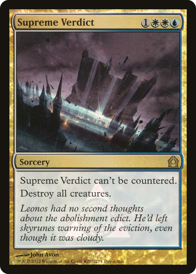 Image of Supreme Verdict (BABP-201) - Return to Ravnica Promos Foil