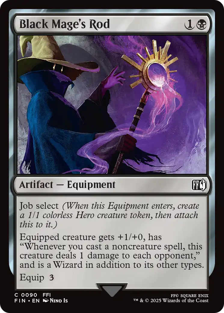Image of Black Mage's Rod (FIN-090) - FINAL FANTASY