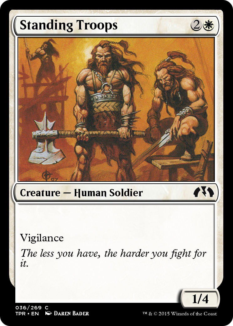 Image of Standing Troops (TPR-036) - Tempest Remastered Foil