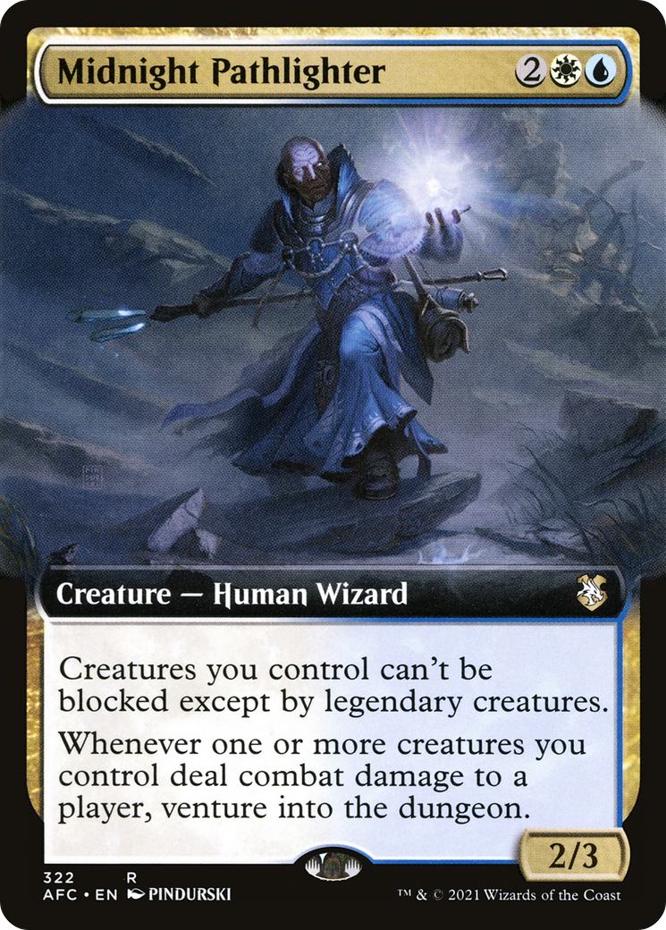 Image of Midnight Pathlighter (Extended Art) (AFC-322) - Forgotten Realms Commander: (Extended Art)