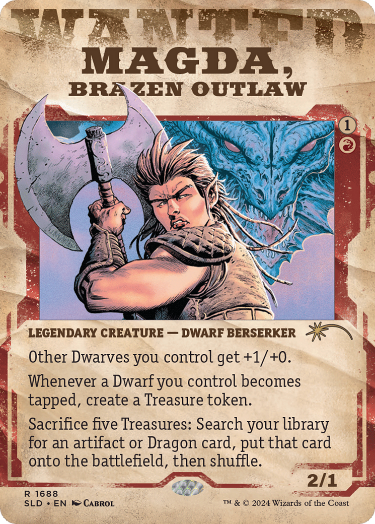 Image of Magda, Brazen Outlaw (SLD-1688) - Secret Lair Drop: (Showcase) (Borderless) Foil