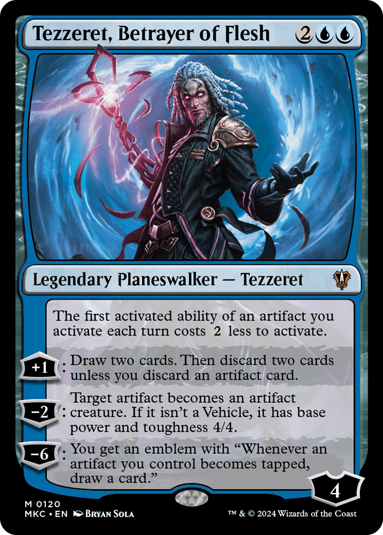 Image of Tezzeret, Betrayer of Flesh (MKC-120) - Murders at Karlov Manor Commander