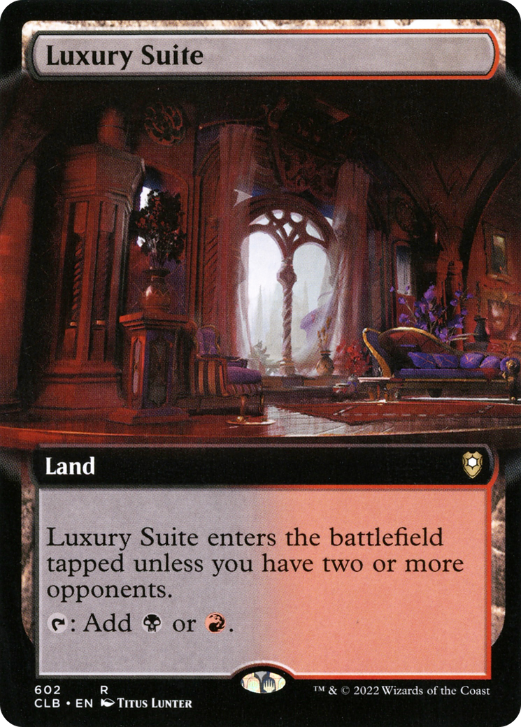 Image of Luxury Suite (Extended Art) (CLB-602) - Commander Legends: Battle for Baldur's Gate: (Extended Art)