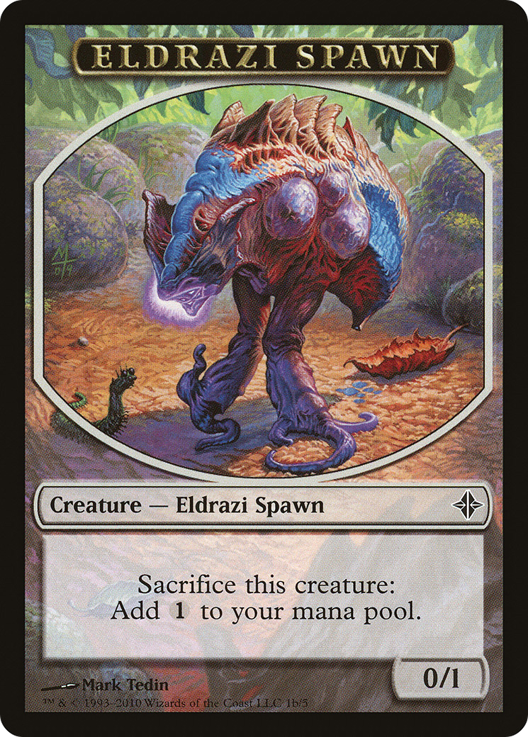 Image of Eldrazi Spawn Token (1b) (ROE-01B) - Rise of the Eldrazi Tokens