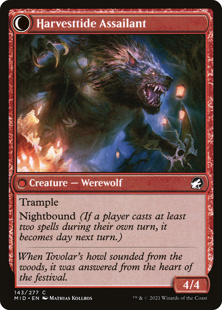 Image of Harvesttide Infiltrator (MID-143) - Innistrad: Midnight Hunt: (Double Faced Transform) Foil