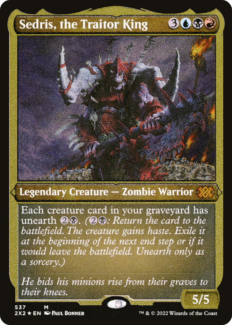 Image of Sedris, the Traitor King (2X2-537) - Double Masters 2022 Foil