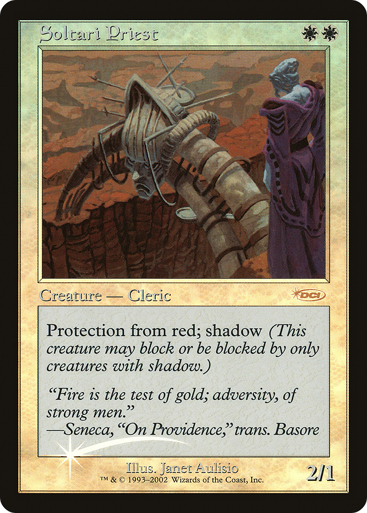 Image of Soltari Priest (FNM-) - Friday Night Magic 2002 Foil