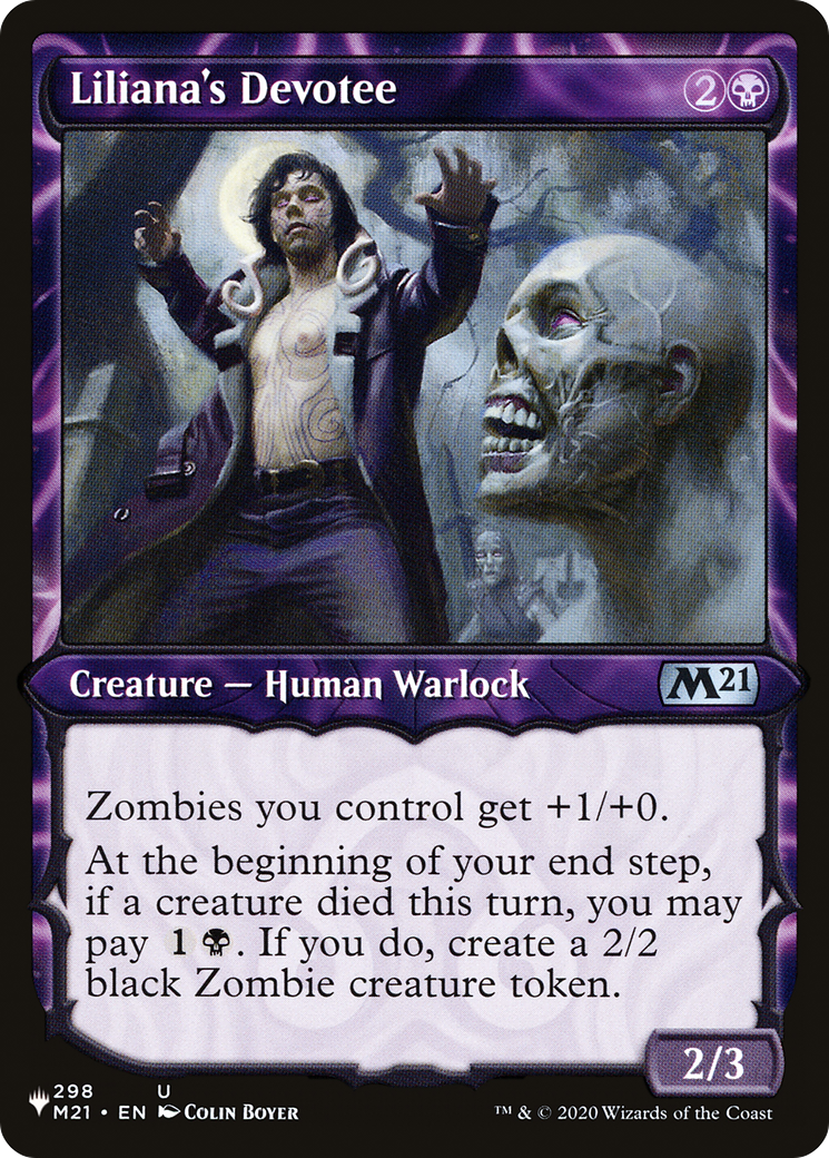 Image of Liliana's Devotee (Showcase) (LIST-298/274) - The List: (Showcase)