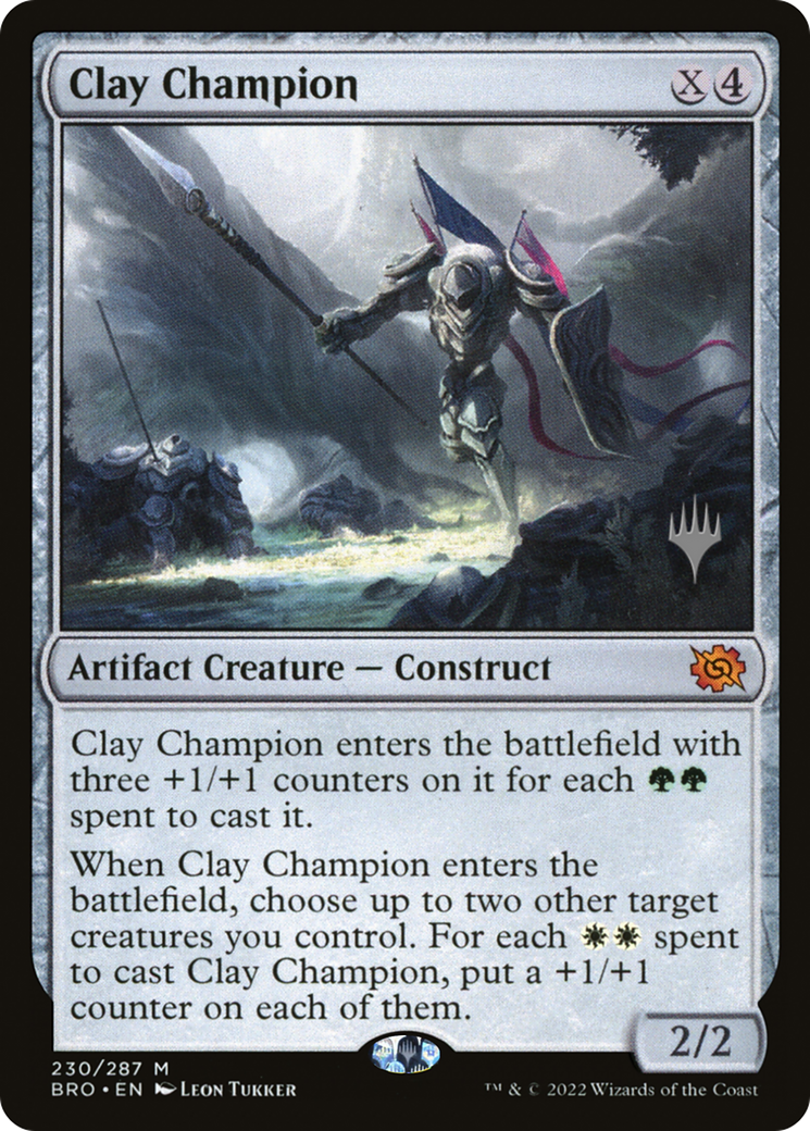 Image of Clay Champion (PPBRO-230P) - The Brothers' War Promos Foil