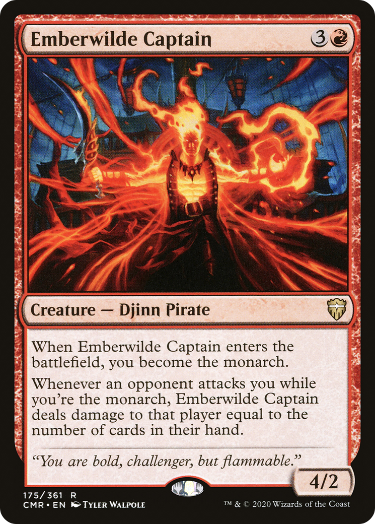 Image of Emberwilde Captain (CMR-175) - Commander Legends Foil