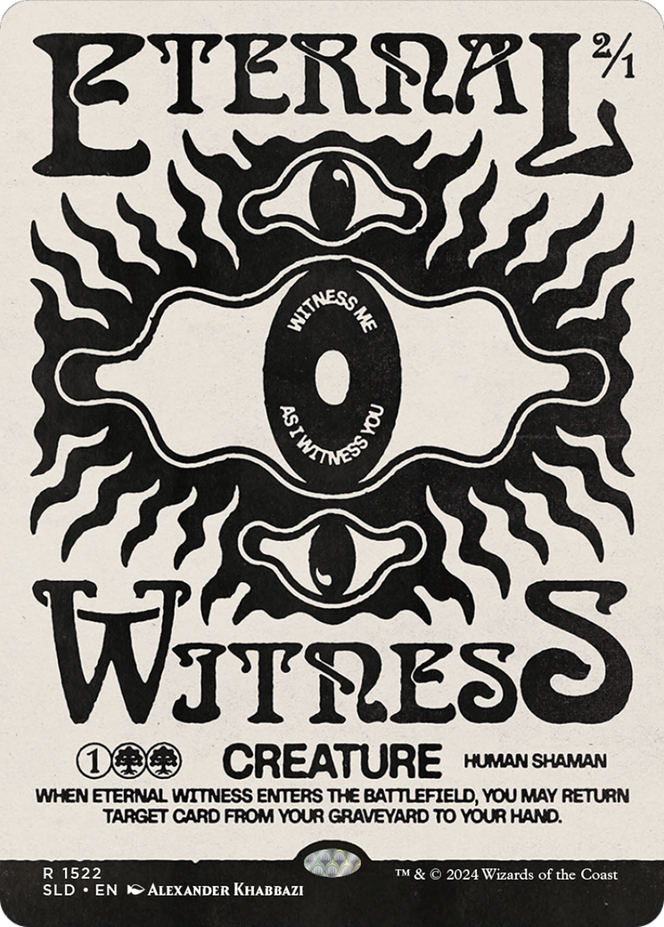 Image of Eternal Witness (1522) (SLD-1522) - Secret Lair Drop (Borderless)