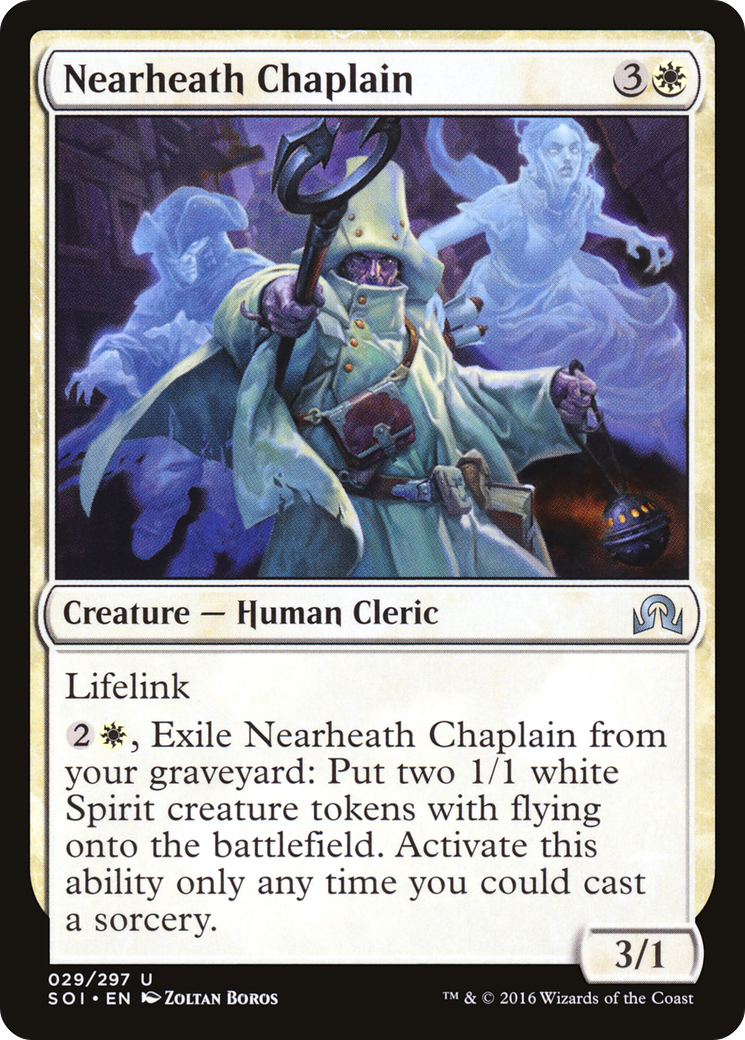 Image of Nearheath Chaplain (SOI-029) - Shadows over Innistrad