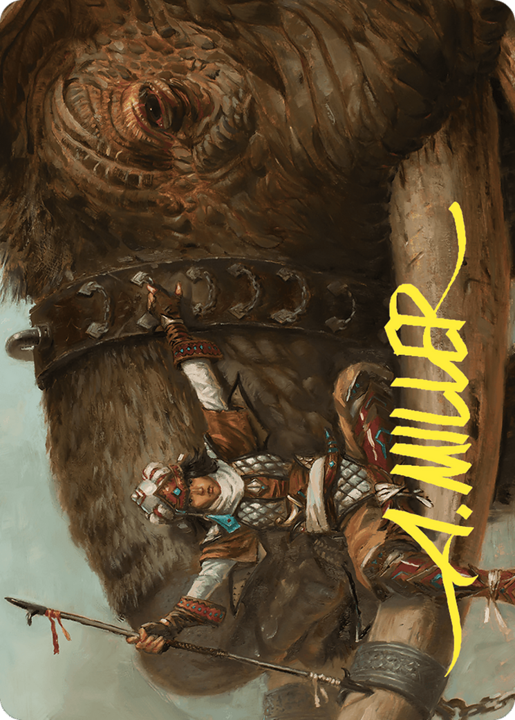 Image of Tuskguard Captain // Tuskguard Captain (ACMM-016) - Commander Masters Art Series (Borderless)