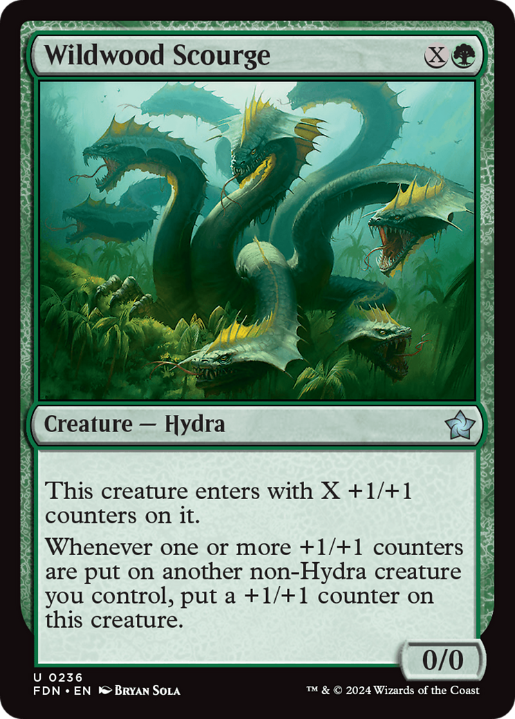 Image of Wildwood Scourge (FDN-236) - Foundations Foil