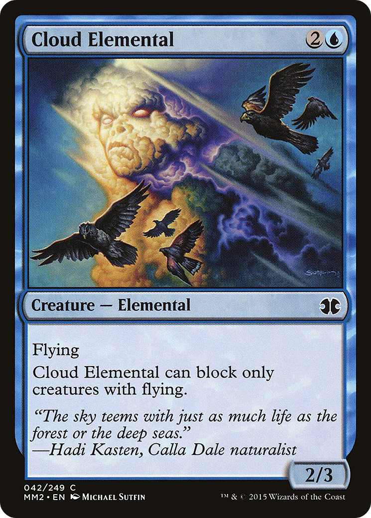 Image of Cloud Elemental (MM2-042) - Modern Masters 2015 Foil