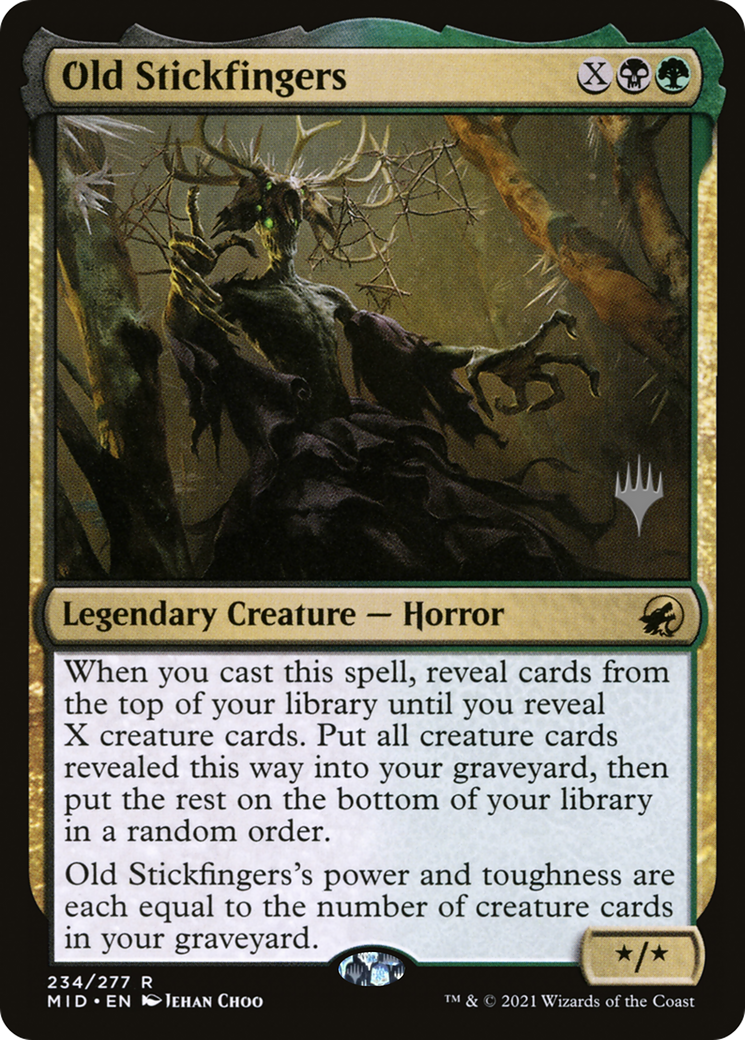 Image of Old Stickfingers (PPMID-234) - Innistrad: Midnight Hunt Promos